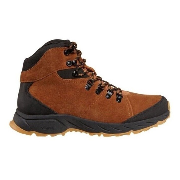 Alpine Design Mens Trekker Hiker Vibram Waterproof Leather Boots Brown Size 9.5